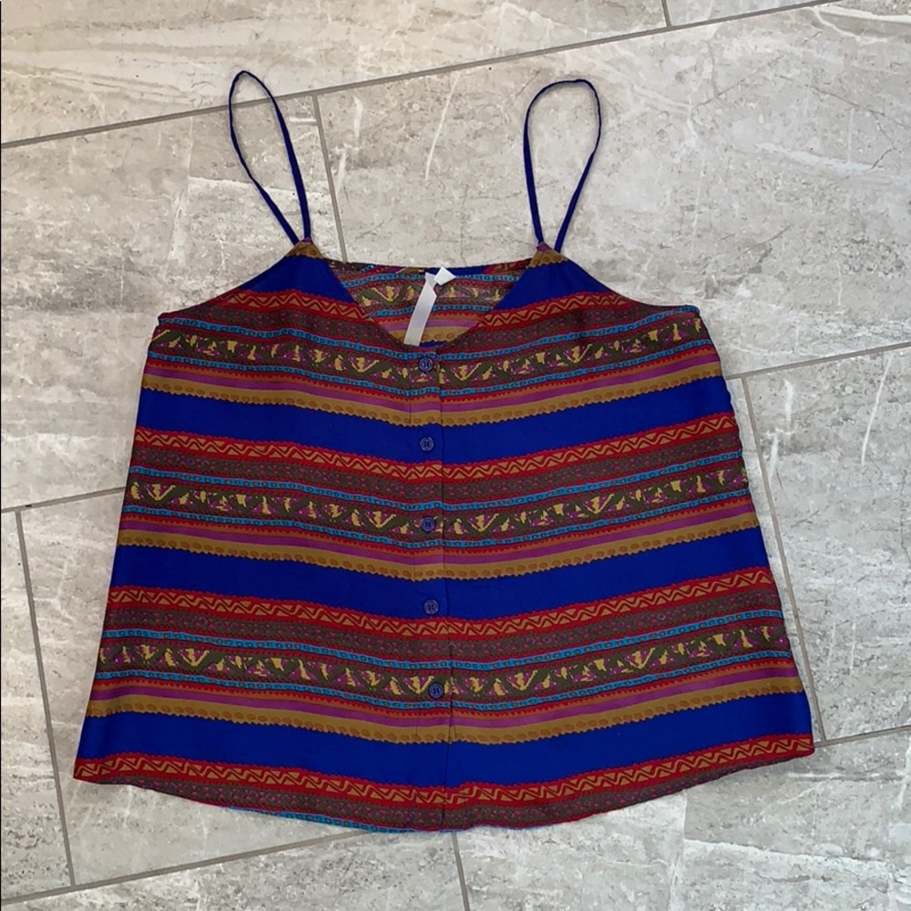 Silky spaghetti strap top size M
